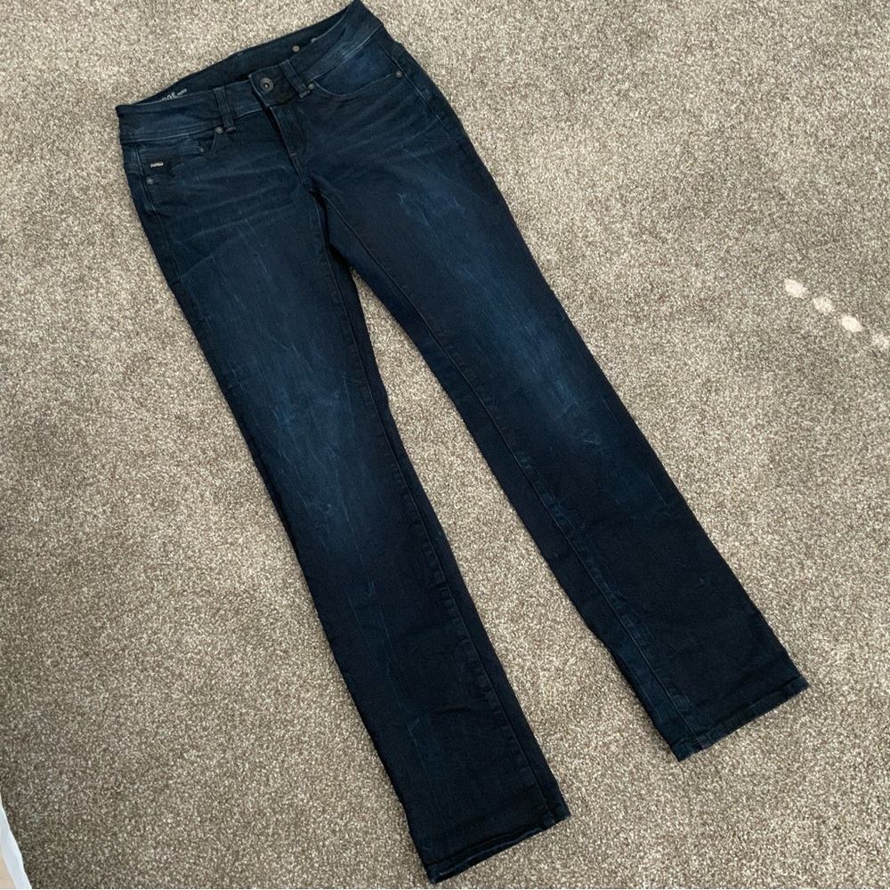 G-Star Raw Dark Blue Women's Straight Leg Jeans